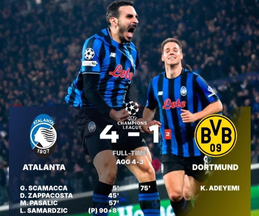 开云-真蓝黑！亚特兰大是近7年欧冠首支落后两球次回合翻盘的球队